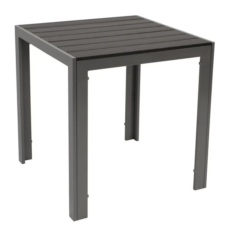 DEGAMO Bistrotrisch SORANO Grau Silber Aluminium Kunstholz - Bild 3