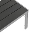 DEGAMO Gartenbank SORANO 2-Sitzer Grau Silber Aluminium Bild 5