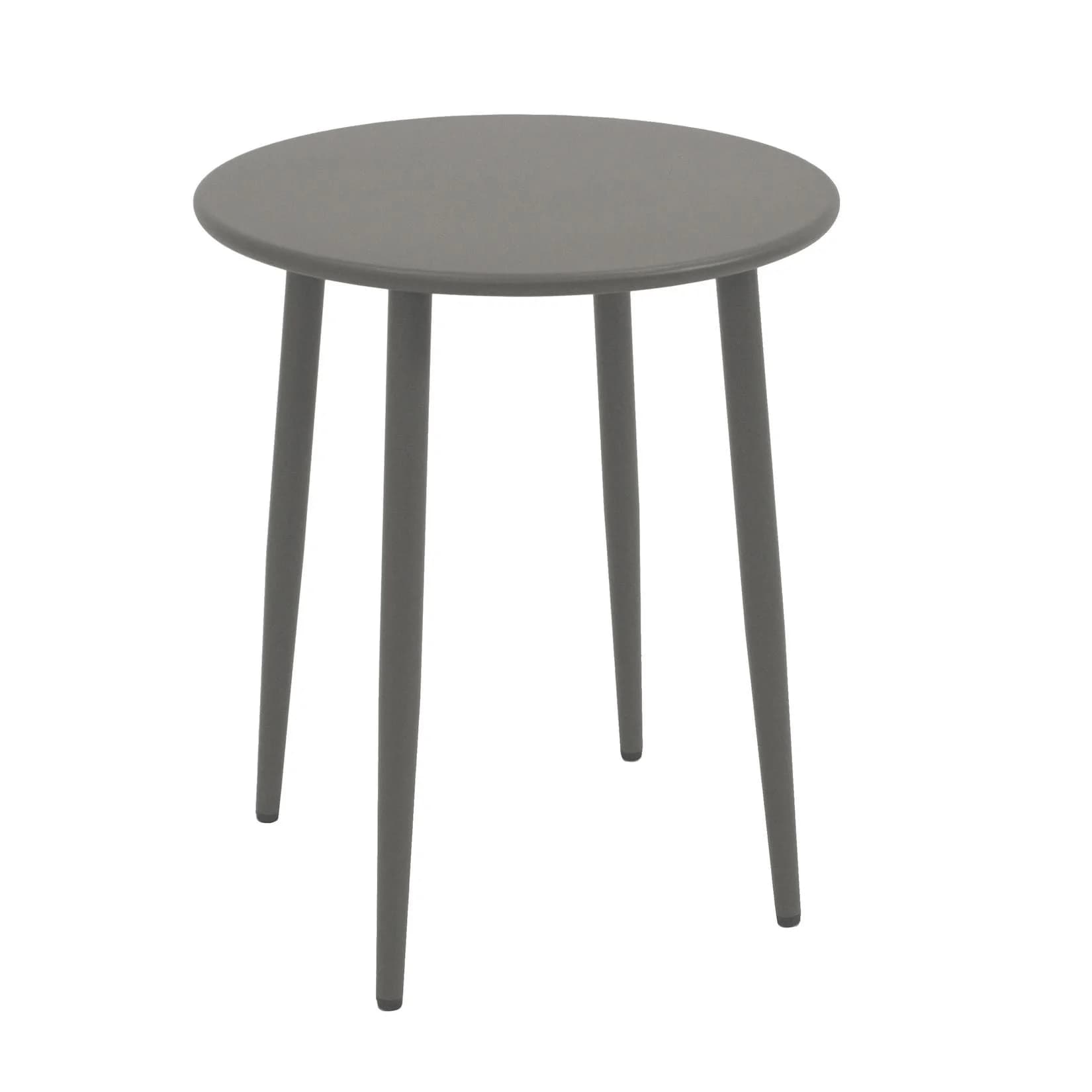 Eleganter Bistrotisch aus Metall in Grau