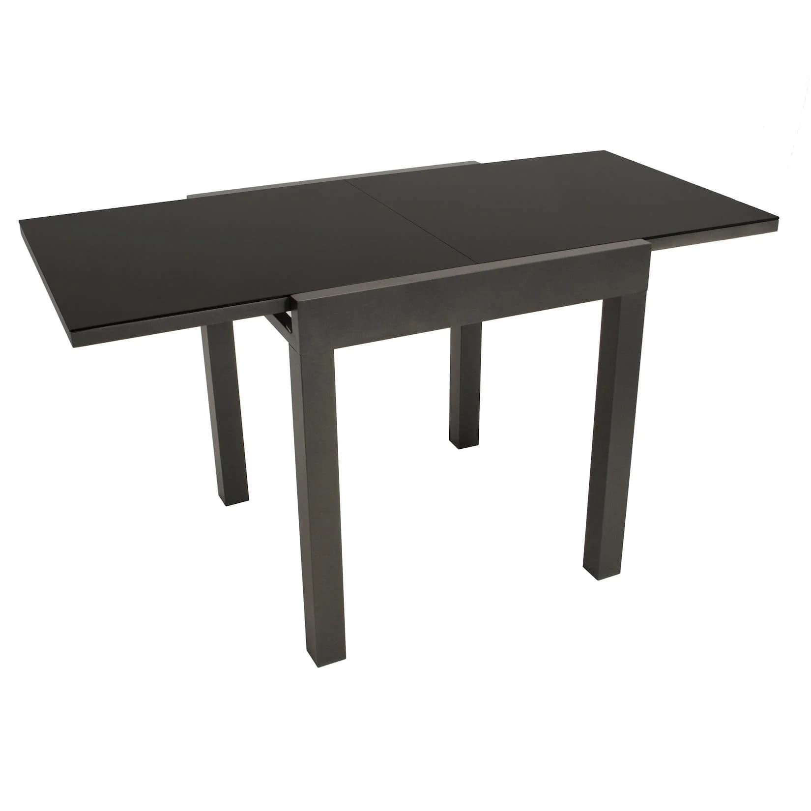 DEGAMO Gartentisch ELBA Anthrazit Schwarz Ausziehbar