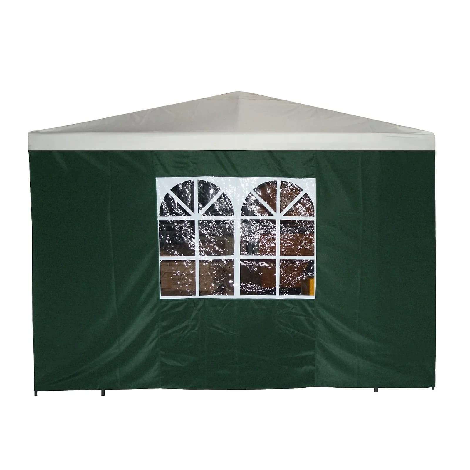 DEGAMO Seitenplane für Pavillon 3x1,9 Meter Grün mit Fenster