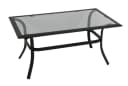 DEGAMO Beistelltisch ZAGREB Gross Schwarz Grau Stahl Glas Bild 2