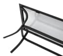 DEGAMO Beistelltisch ZAGREB Gross Schwarz Grau Stahl Glas Bild 5