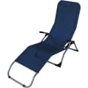 DEGAMO Wellnessliege SYLT - Faltbar & Kippbar, Stahl Gestell, Blau Bild 1