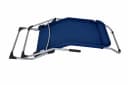 DEGAMO Wellnessliege SYLT - Faltbar & Kippbar, Stahl Gestell, Blau Bild 4