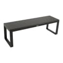 DEGAMO Hockerbank RIVA 3-Sitzer Aluminium Anthrazit Bild 1