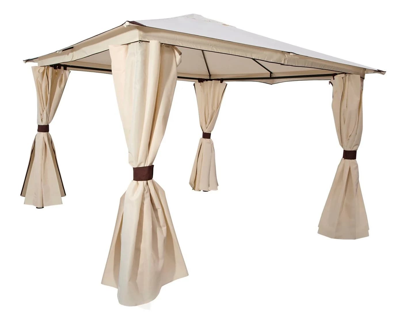 DEGAMO Ersatzdach Pavillon VENEZIA Polyester PVC-beschichtet Écrufarben - Bild 2