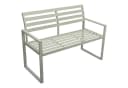 DEGAMO Gartenbank ATLANTA 2-sitzer Aluminium weiss modern Bild 5
