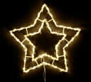 DEGAMO Beleuchtetes Fensterbild STERN 50 LED weiss Bild 2
