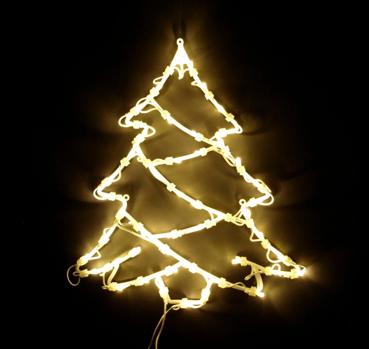 DEGAMO Beleuchtetes Fensterbild Tannenbaum 50 LED Weiß - Bild 2
