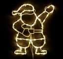 DEGAMO Beleuchtetes Fensterbild WEIHNACHTSMANN 50 LED Bild 2