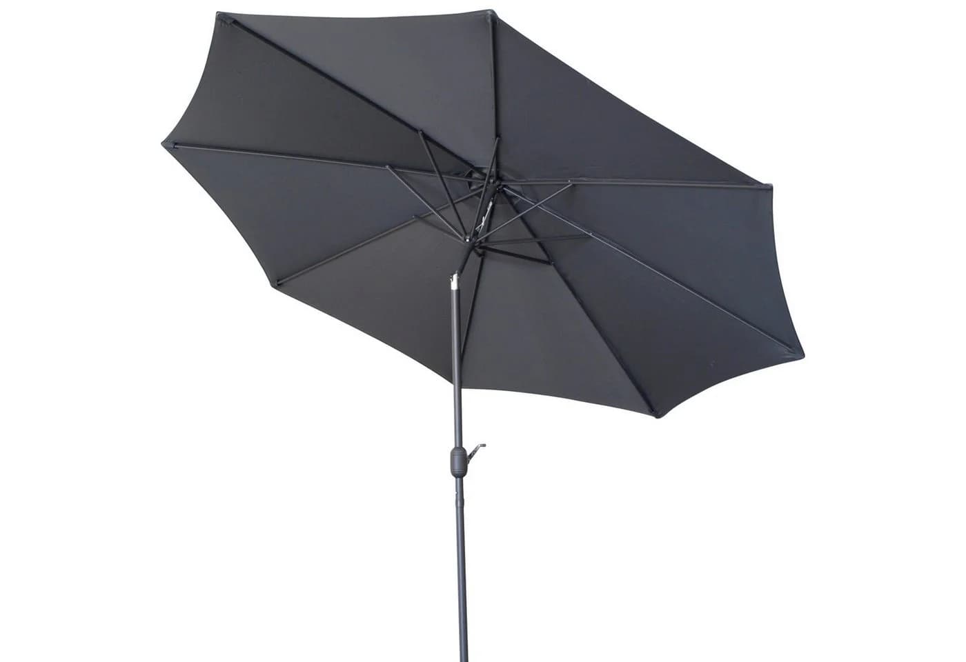 DEGAMO Marktschirm 300cm Grau Knickbar mit Kurbel - Bild 5