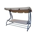 DEGAMO Hollywoodschaukel MIAMI 4-Sitzer Grau Beige Liegefunktion Bild 1