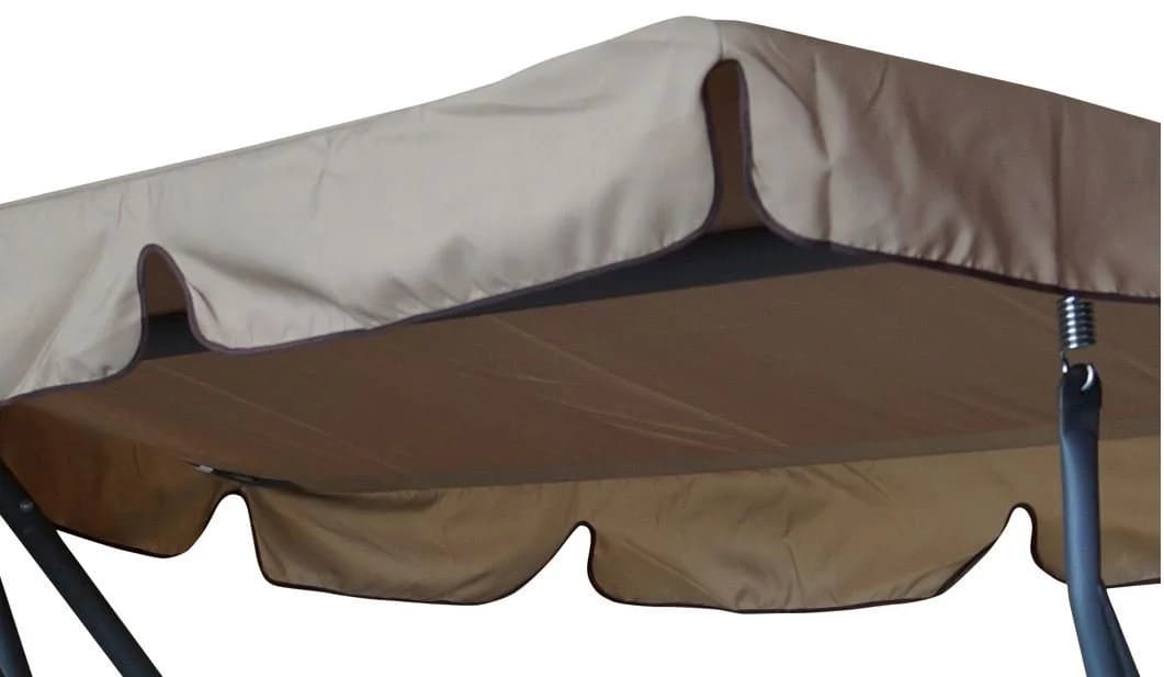 DEGAMO Hollywoodschaukel MIAMI 4-Sitzer Grau Beige Liegefunktion - Bild 4