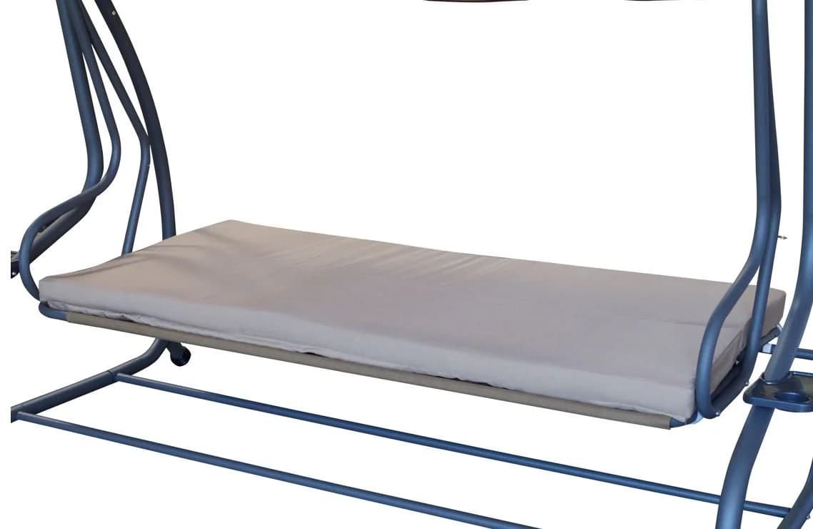 DEGAMO Hollywoodschaukel MIAMI 4-Sitzer Grau Beige Liegefunktion - Bild 5