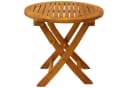 DEGAMO Klapp-Beistelltisch SAIGON 48cm Eukalyptus geölt Bild 1