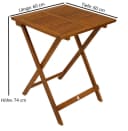 DEGAMO Gartentisch LIMA 60x60cm Akazie geölt klappbar Bild 5