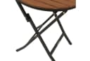 DEGAMO Bistrotisch Lienz Klappbar Akazienholz Stahlgestell Schwarz Bild 1