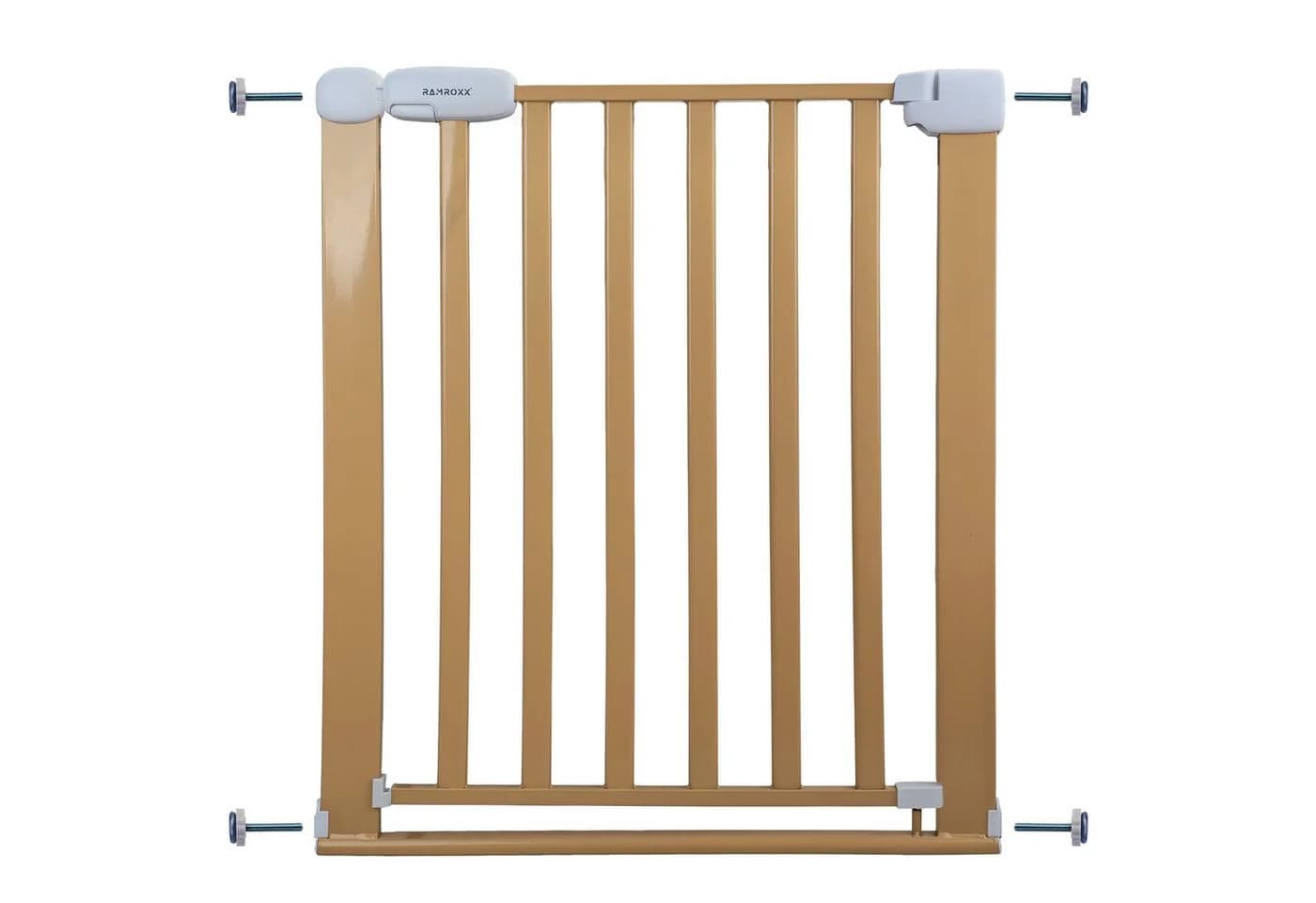 RAMROXX Treppenschutzgitter Beige für 75-85cm Durchgang 77cm Hoch