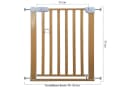 RAMROXX Treppenschutzgitter Beige für 75-85cm Durchgang 77cm Hoch Bild 3