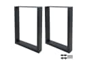 Modernes Industrielles Tischbein aus Stahl, Schwarz Bild 2