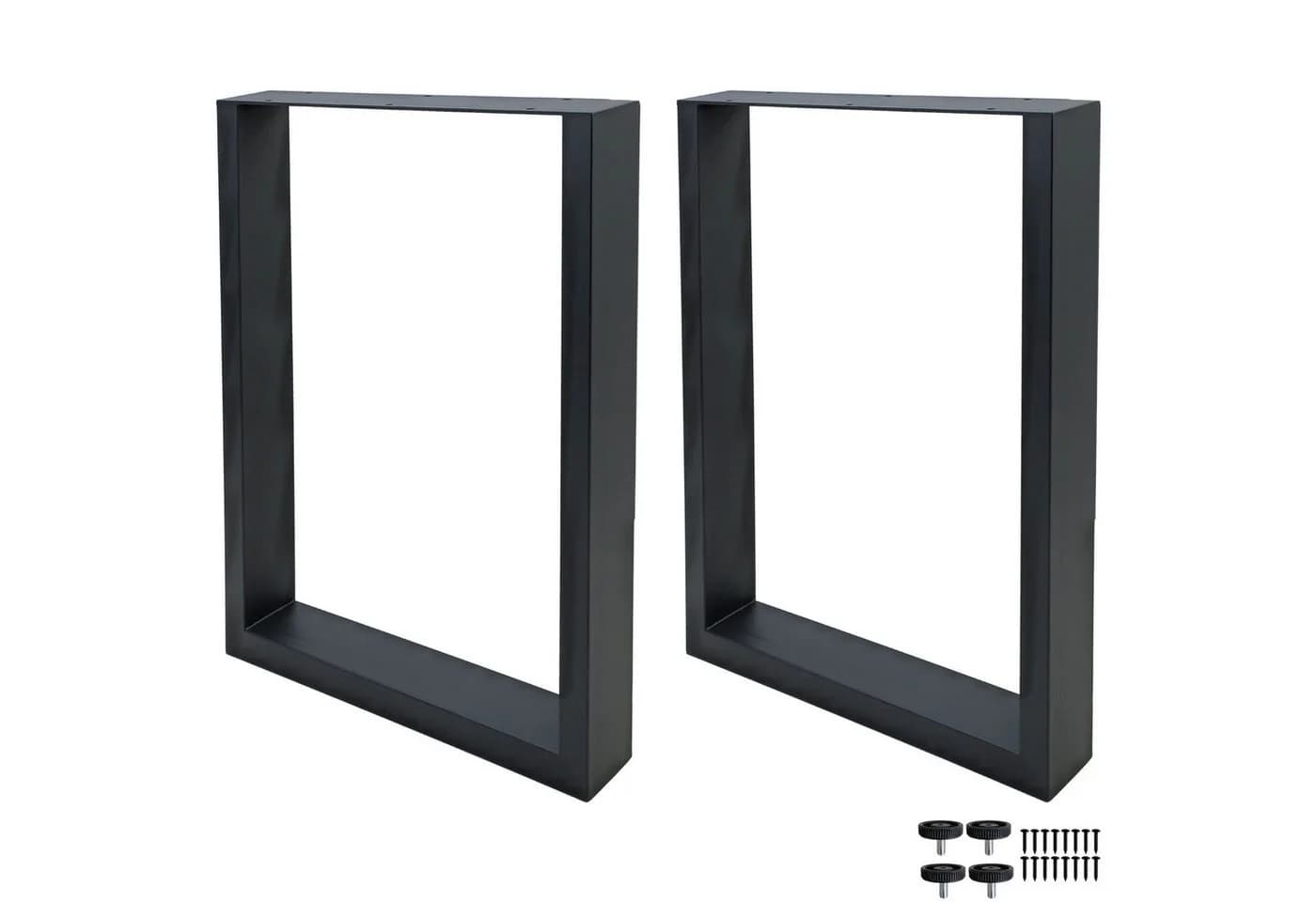 Modernes Industrielles Tischbein aus Stahl, Schwarz - Bild 2