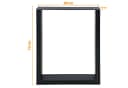 Modernes Industrielles Tischbein aus Stahl, Schwarz Bild 4