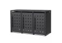 RAMROXX Mülltonnenbox 3er Metall anthrazit Style 4 Bild 2