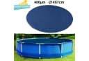 RAMROXX Solarabdeckplane 457cm Rundpool Blau/Schwarz 400µm Bild 2