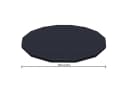 BESTWAY Pool-Abdeckplane Grau PVC für Frame Pool Ø 427cm Bild 1