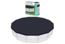 BESTWAY Pool-Abdeckplane Grau PVC für Frame Pool Ø 427cm Bild 2