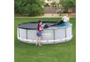 BESTWAY Pool-Abdeckplane Grau PVC für Frame Pool Ø 427cm Bild 5