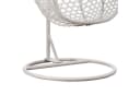 RAMROXX Hängesessel XXL Rattan Korb Weiss mit Kissen Braun Bild 5
