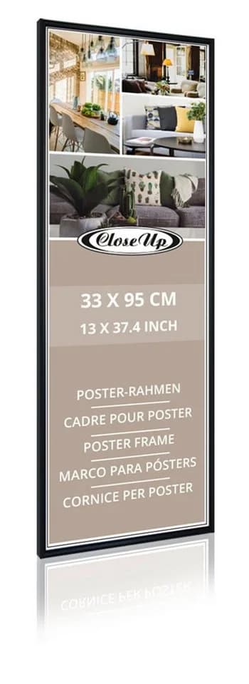 Close Up Posterrahmen 33 x 95 cm Schwarz Kunststoff - Bild 2