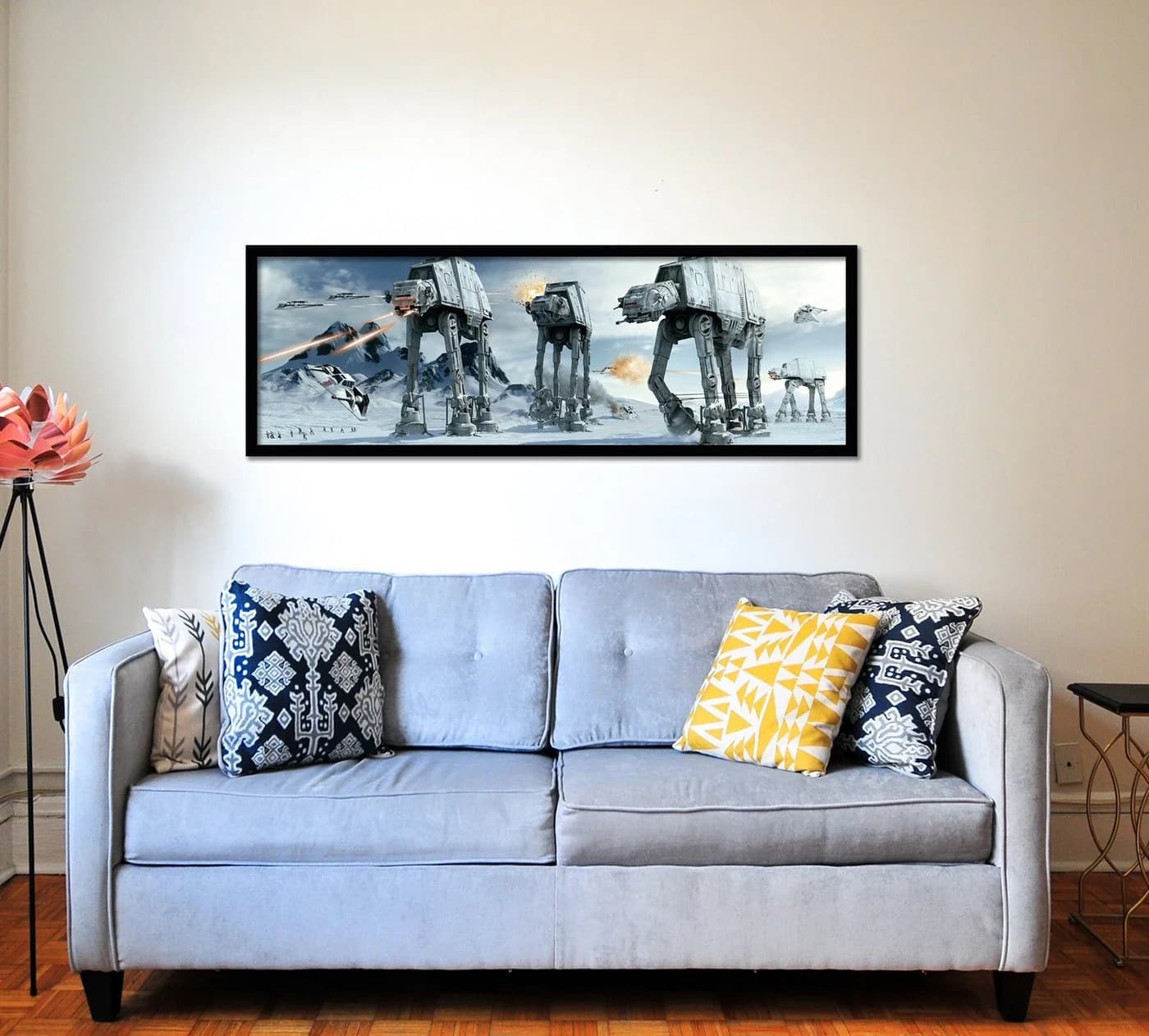 Star Wars Poster AT-AT Fight Langbahnposter Hoth Schlacht