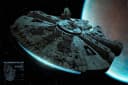 Star Wars Poster Millennium Falcon Landeanflug Tatooine Bild 2