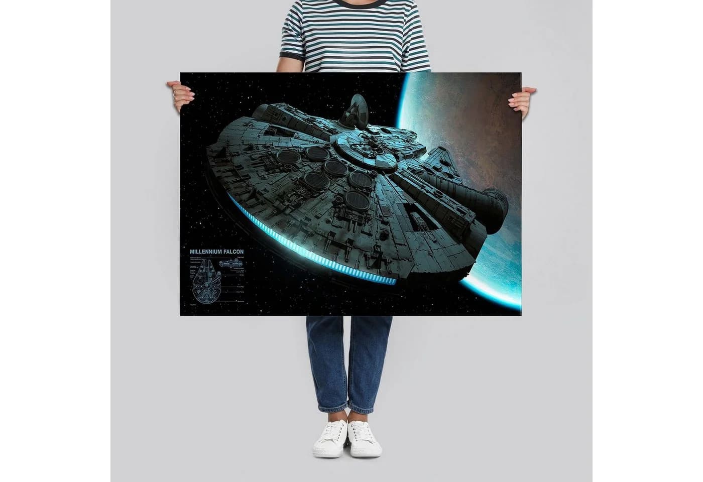 Star Wars Poster Millennium Falcon Landeanflug Tatooine - Bild 4