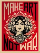 Close Up Kunstdruck Make Art Not War! Shepard Fairey Bild 2