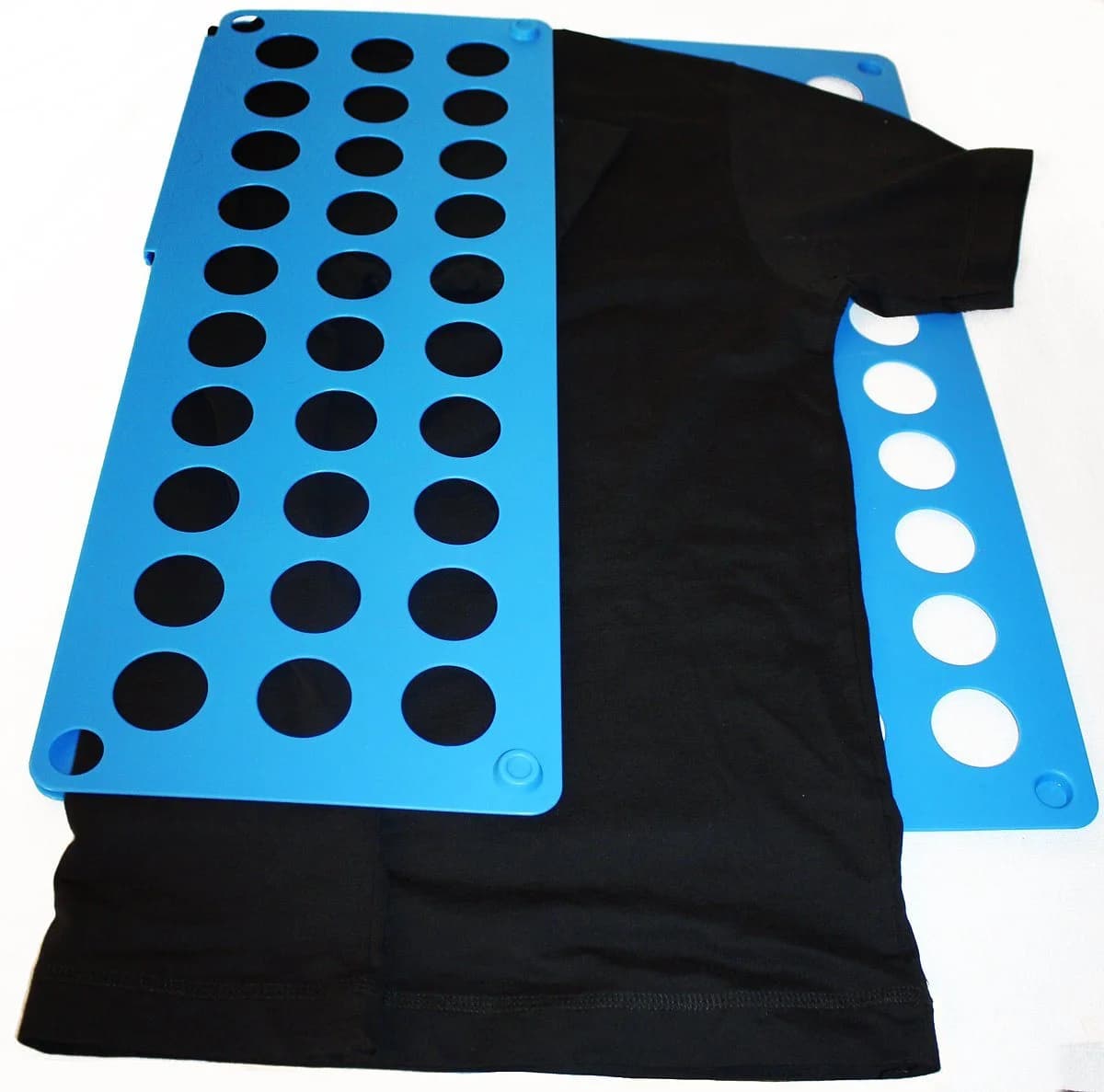 Close Up T-Shirt Folder Wäschefalter Faltbrett Hemdenfalter Blau