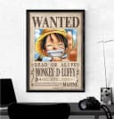 Close Up Poster One Piece Wanted Monkey D. Luffy Bild 1