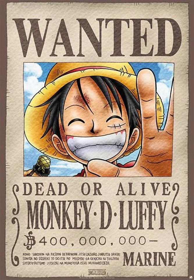 Close Up Poster One Piece Wanted Monkey D. Luffy - Bild 2