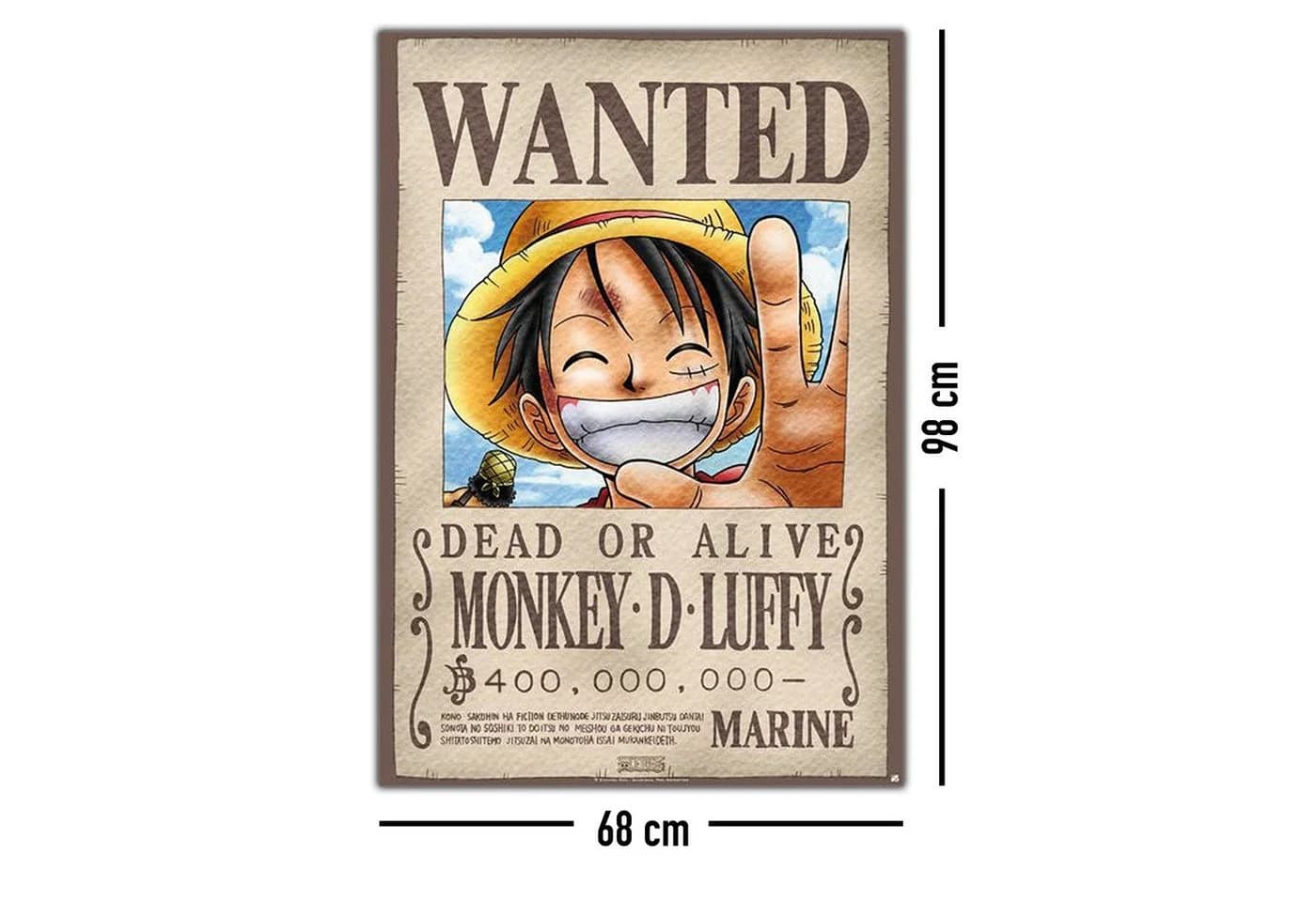 Close Up Poster One Piece Wanted Monkey D. Luffy - Bild 4