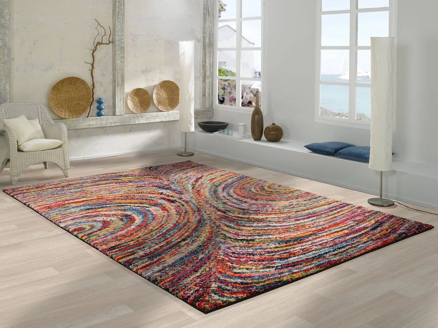 OCI Teppich Sixteen Face Bunt Hochflor Shaggy Modern