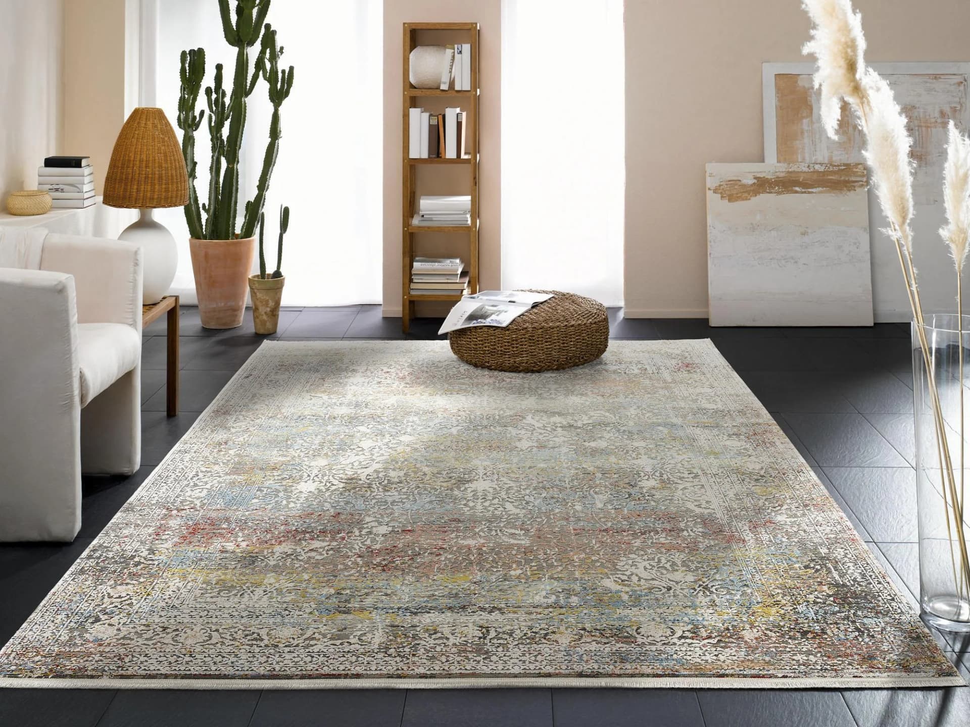 Dieter Knoll Vintage-Teppich Avignon Bunt Viskose
