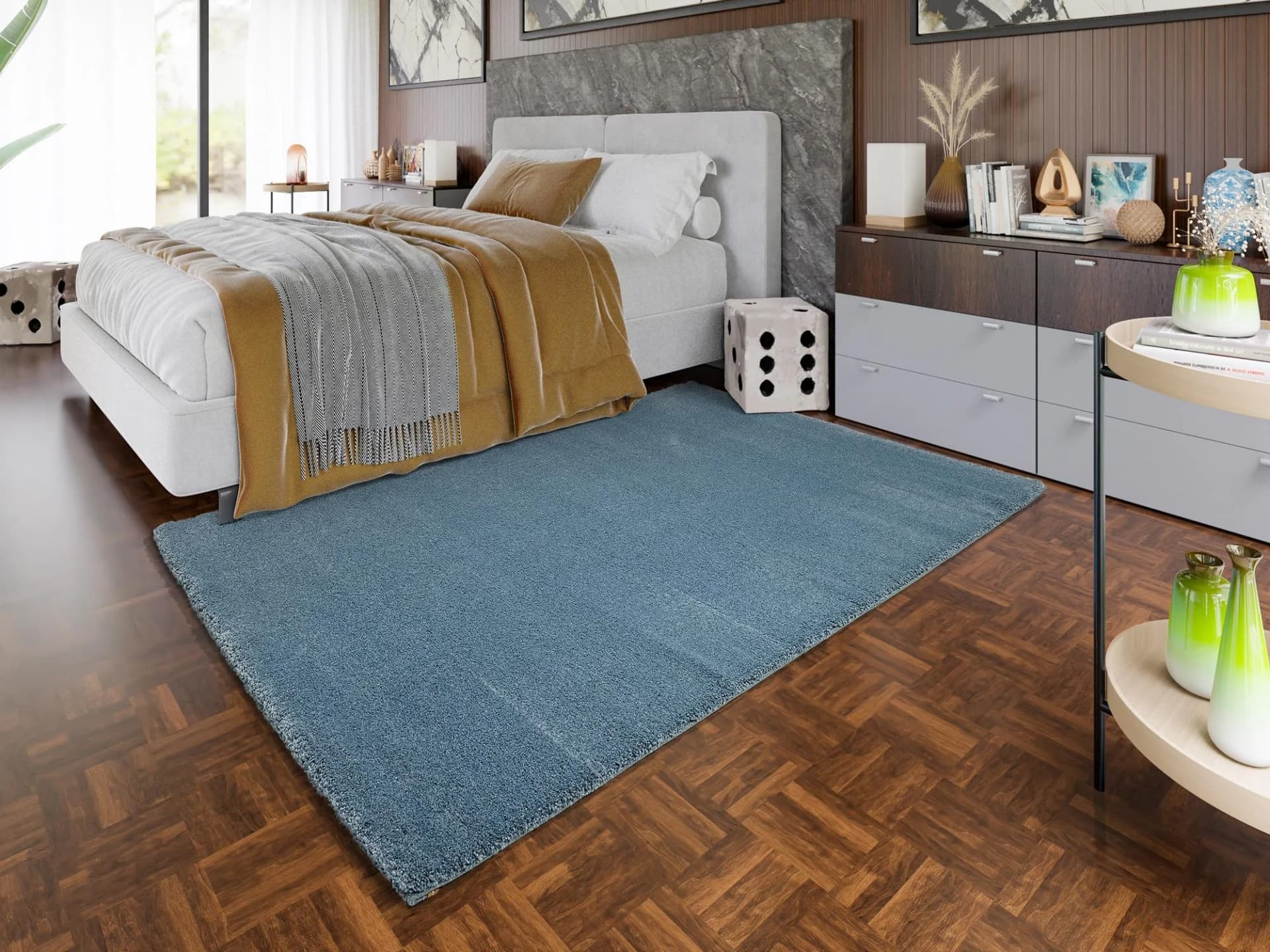 Teppich OCI NEW VILLA MELANGE Blau Polypropylen Shaggy
