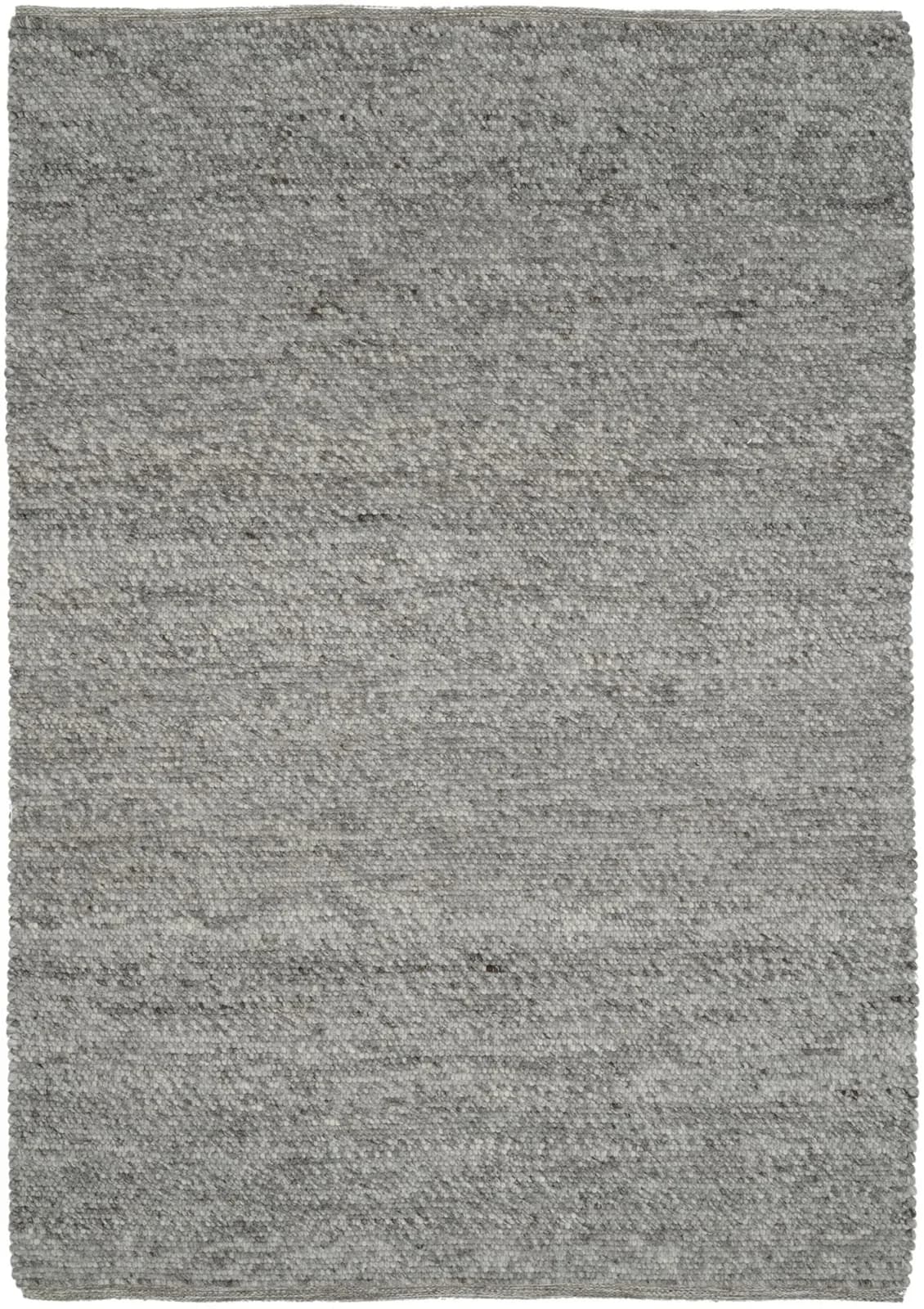 OCI Teppich FAVORIT Grau Handgewebt Rund 250cm Wolle Viskose