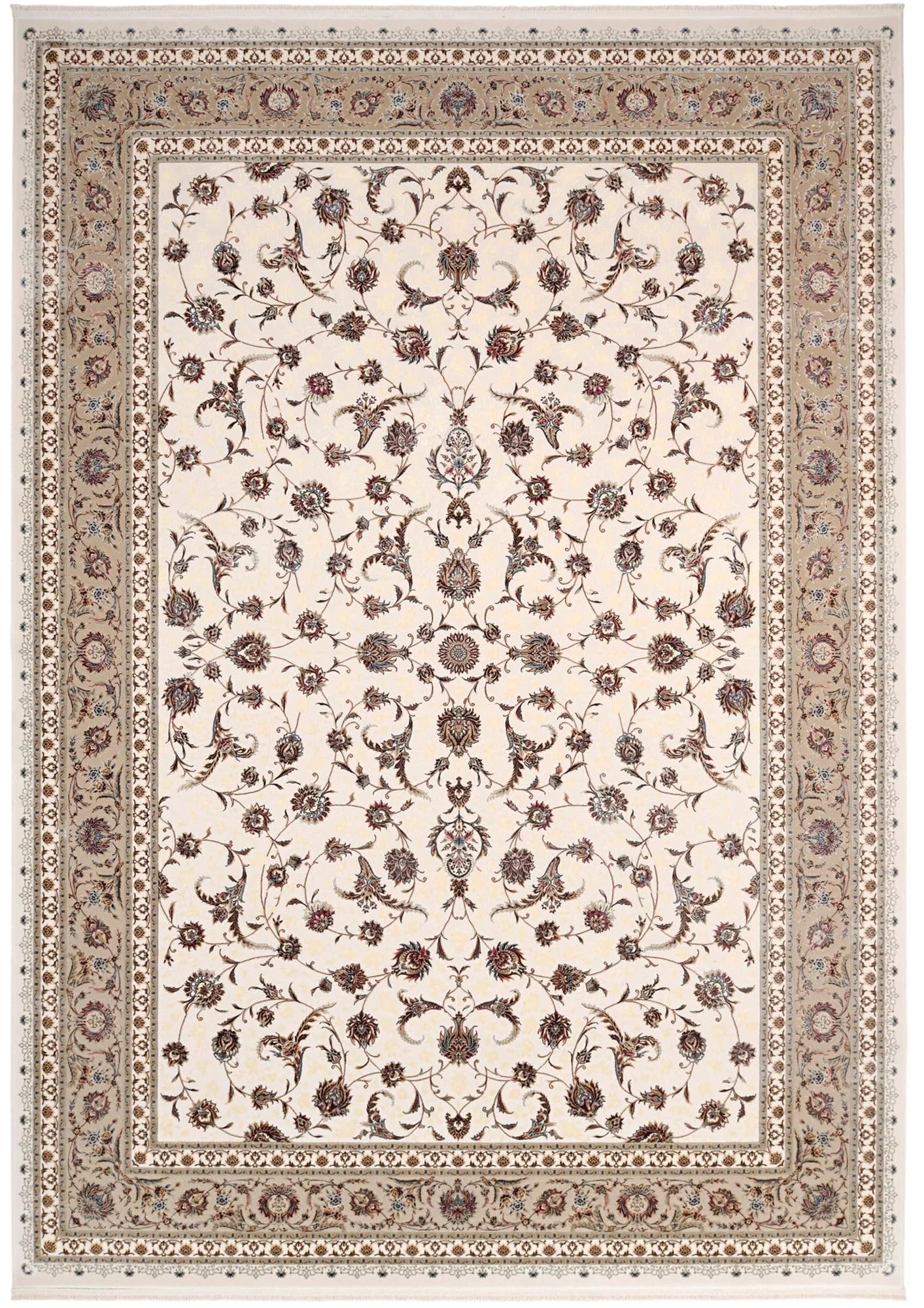 Klassischer Teppich mit floralen Mustern und 3D-Optik