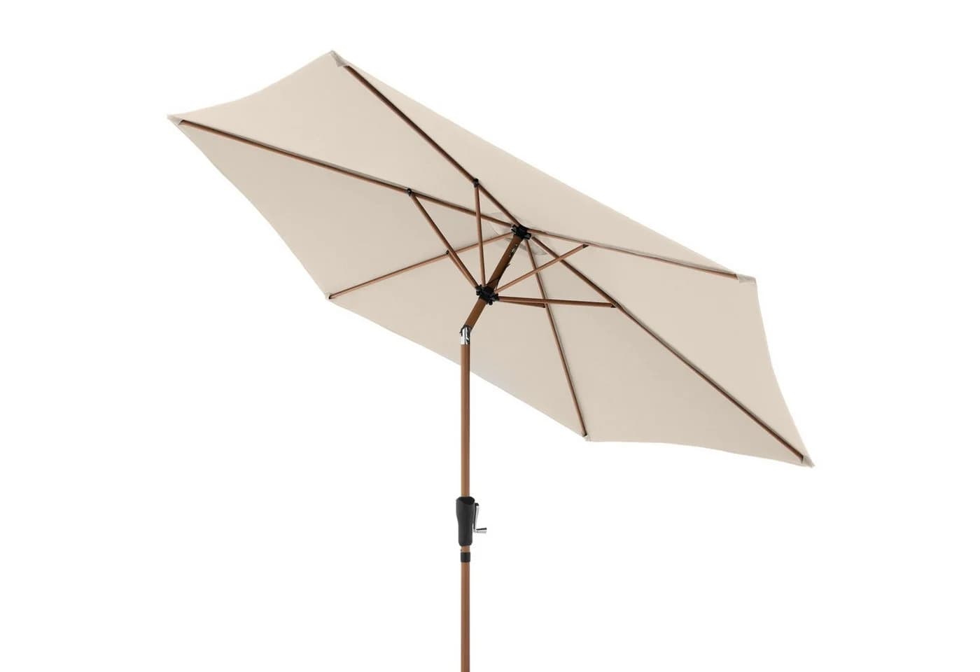 doppler® Sonnenschirm LIFE Lift Ø 305 cm rund Holzoptik