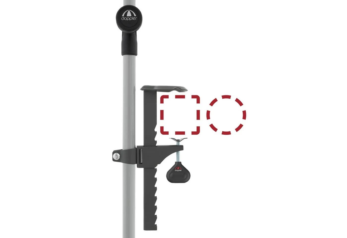 Doppler Balkonklammer Universal für Sonnenschirm 22-32 mm Stahl