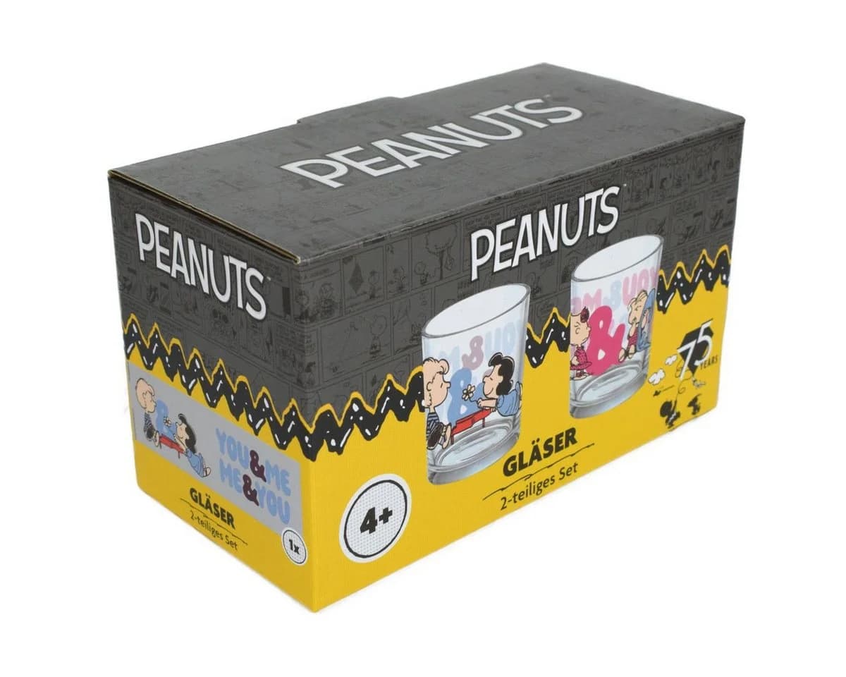 Geda Labels GmbH Peanuts Trinkgläser Set 2-tlg. Glas bunt - Bild 2